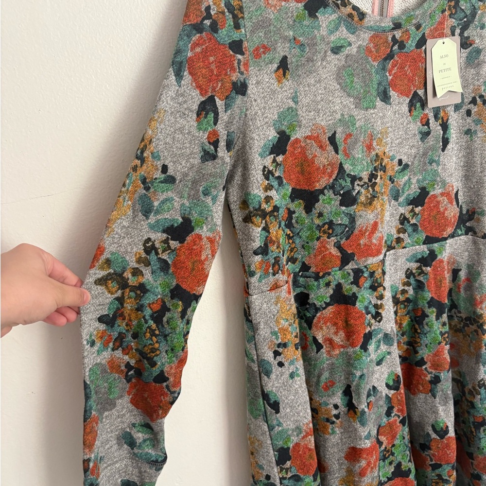 Anthropologie Saturday Sunday Long Sleeve Floral Tired Dress Women’s XL NWT - Picture 2 of 6